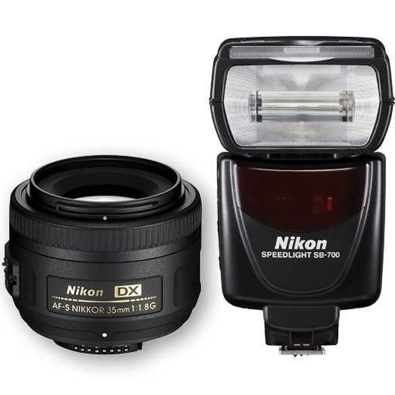 Nikon DX Speedlight Portrait Pack (35mm f1.8G + SB700)