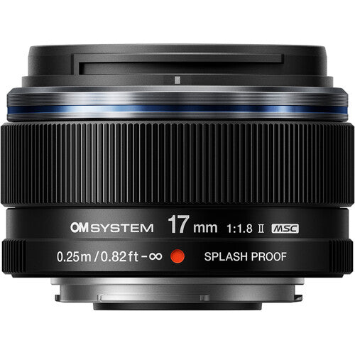 OM System M.Zuiko ED 17mm f/1.8 II Lens (Black)