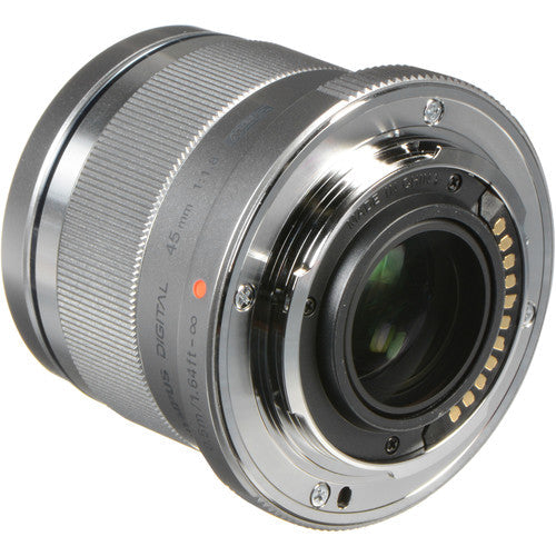 Olympus M.Zuiko 45mm F/1.8 Lens (Silver)