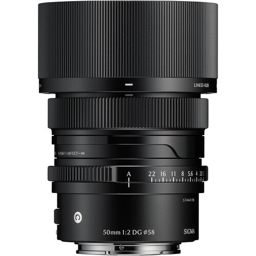 Sigma 50mm F2 DG Contemporary Lens (Black, Sony E)