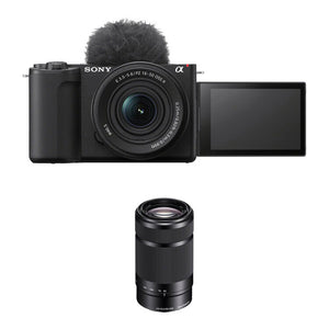 Sony ZV-E10 II Mirrorless Camera with 16-50mm II and 55-210mm Lens (Black)
