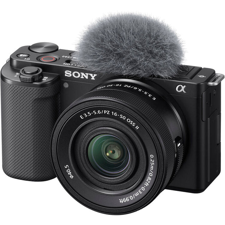Sony ZV-E10 Mirrorless Camera with 16-50mm II Lens (ILCZV-E10K) (Black)