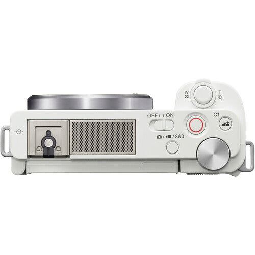 Sony ZV-E10 Mirrorless Camera with 16-50mm II Lens (ILCZV-E10K) (White)