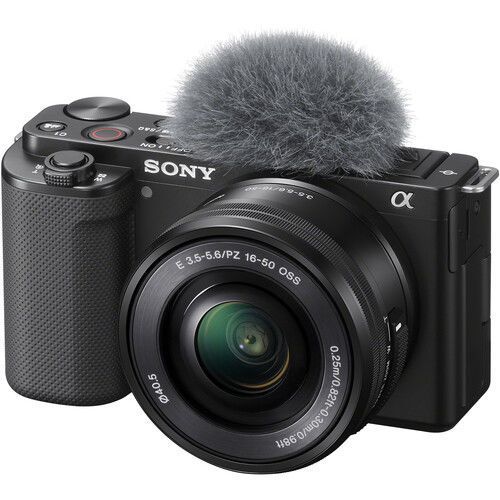Sony ZV-E10 Mirrorless Camera with 16-50mm and 55-210mm Lens (ILCZV-E10Y) (Black)
